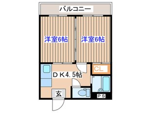 中倉麻布マンションの物件間取画像